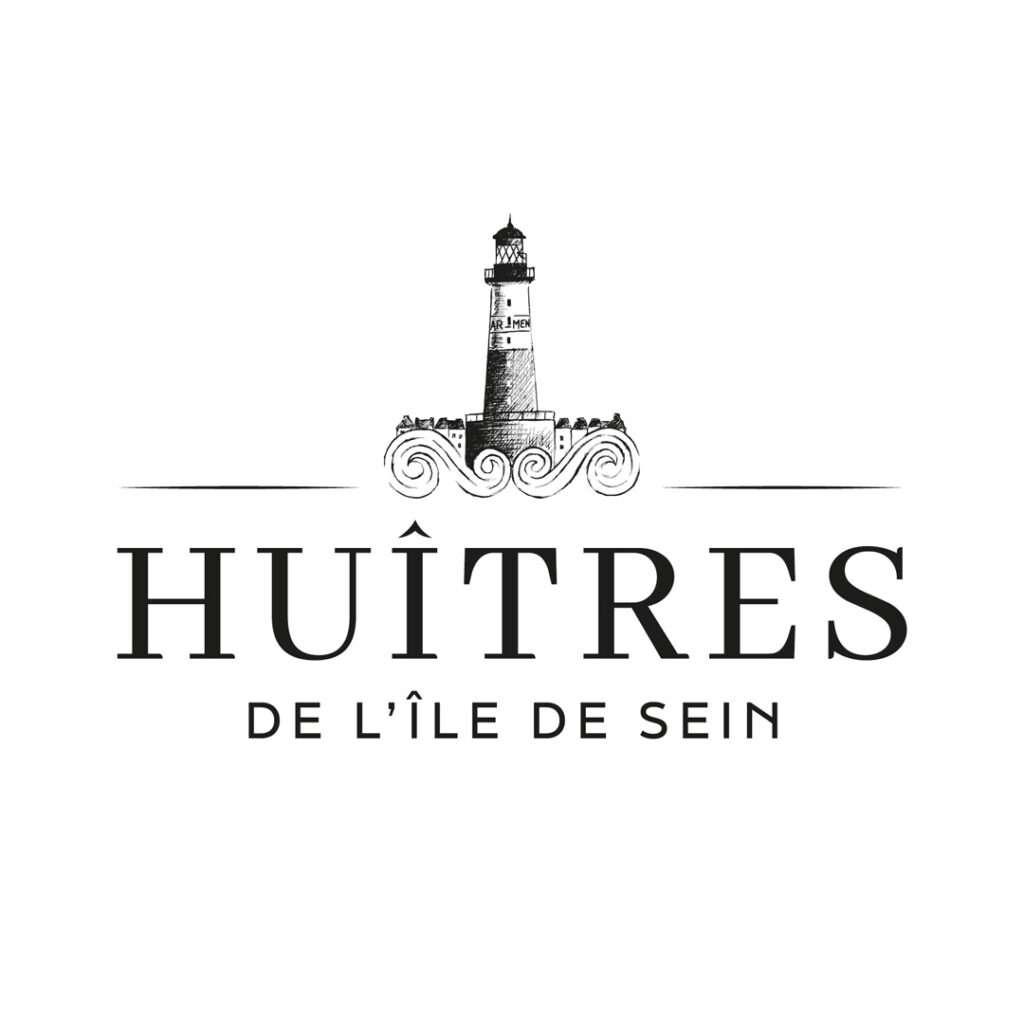 Logo des huitres de l'ile de Sein créé par K unique, agence de communication à Quimper