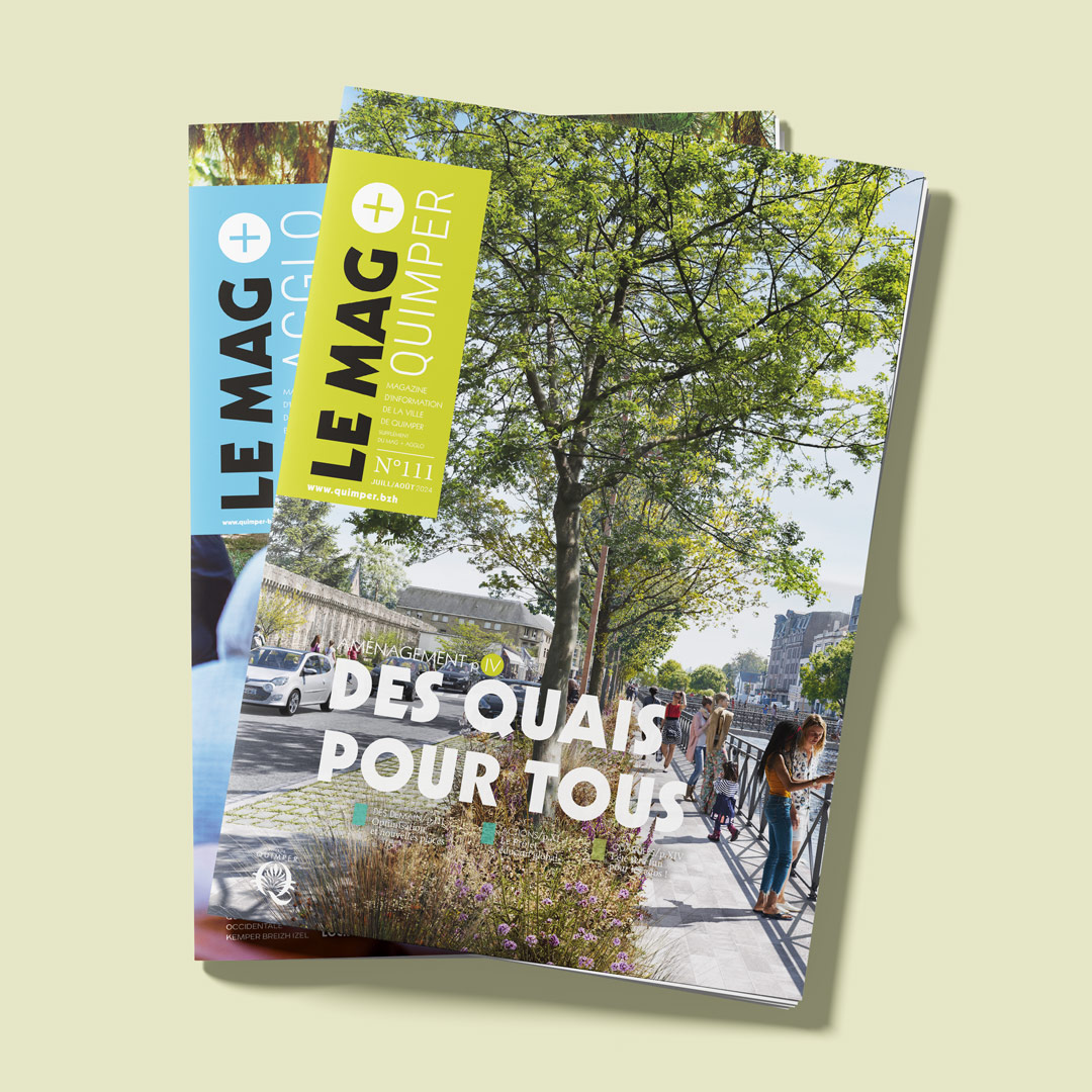 Magazine Le Mag+ de Quimper créé par K unique, agence de communication à Quimper