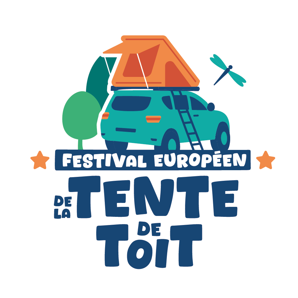 Logo pour Festival Européen de la tente de toit créé par K unique agence de communication à Quimper