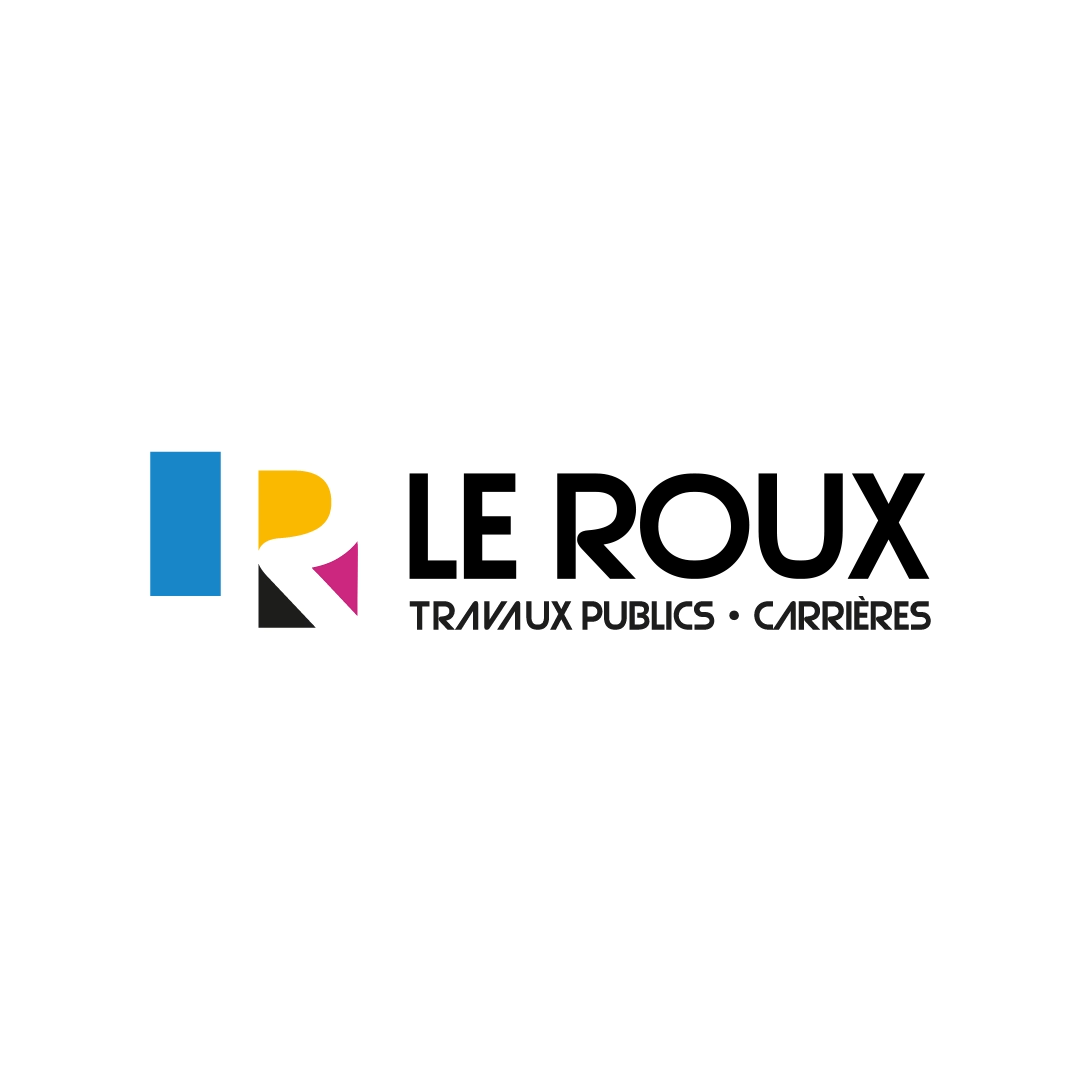 Logo Le Roux TP créé par K unique, agence de communication à Quimper